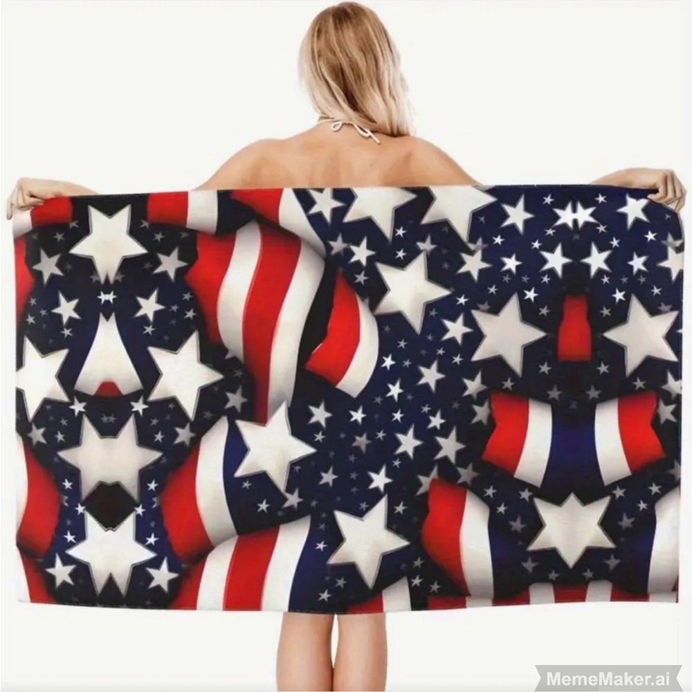 🇺🇸 Patriotic Star and Stripe Towel